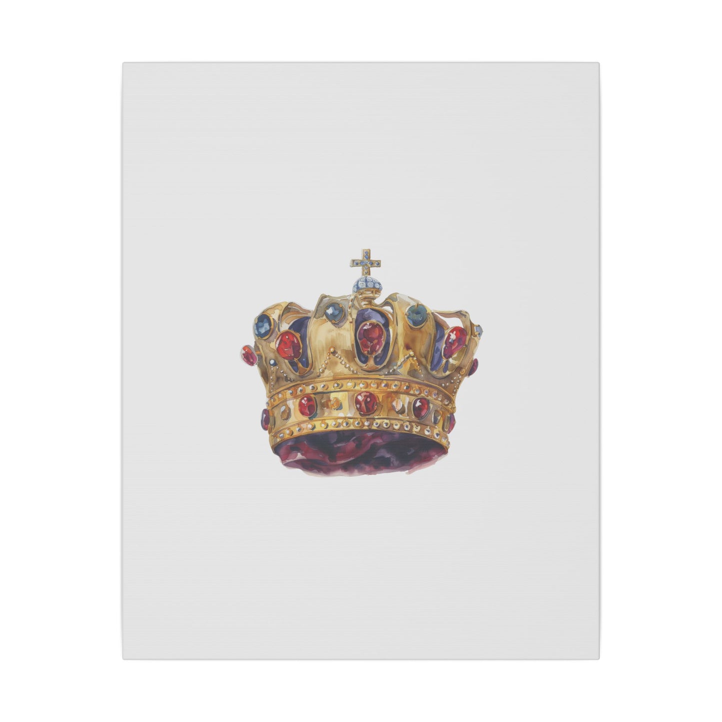 Crown Art Print, Royal Wall Decor, Matched for Home or Office, Gift for Art Lovers, Unique Royalty Artwork
