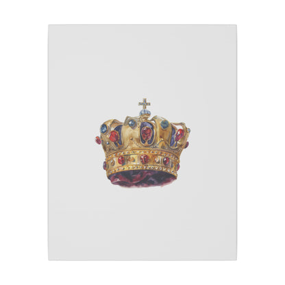 Crown Art Print, Royal Wall Decor, Matched for Home or Office, Gift for Art Lovers, Unique Royalty Artwork