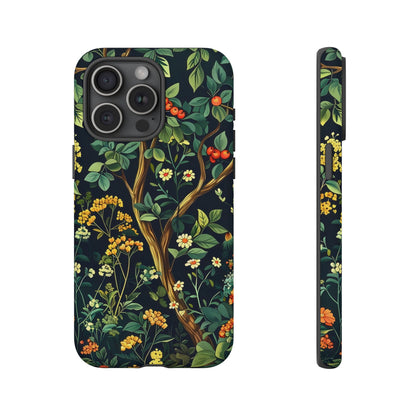 Floral iPhone Case, Nature Inspired Tough Case, Botanical Phone Cover, Eco-Friendly Gift, Unique Floral Design