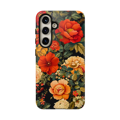Floral Phone Case, Tough Cases, Decorative Tech Accessories, Gift for Her, Nature Lover Gift, Boho Style Case, Spring Floral Cover