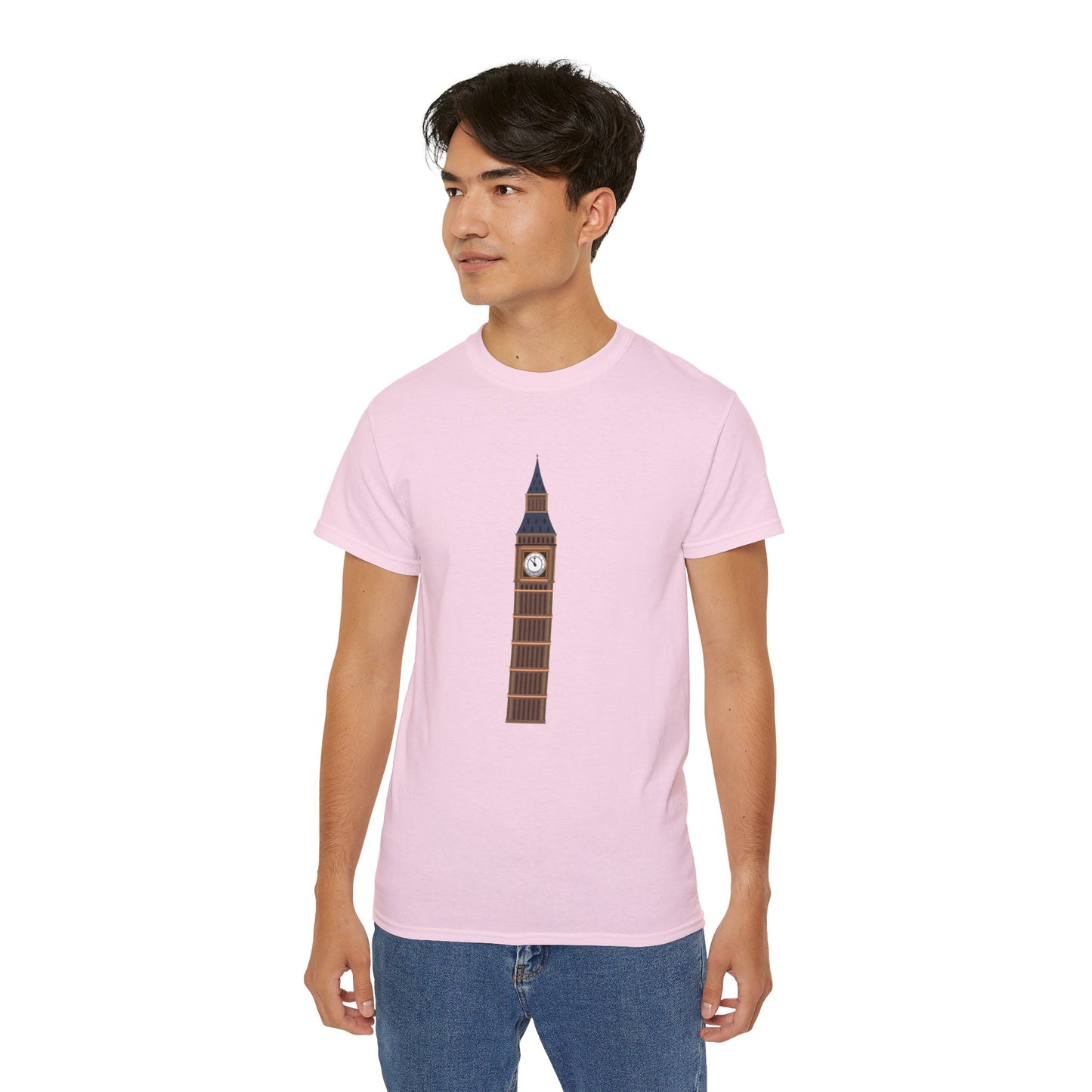 Unisex Ultra Cotton Tee - Trendy Big Ben - Iconic British Tower