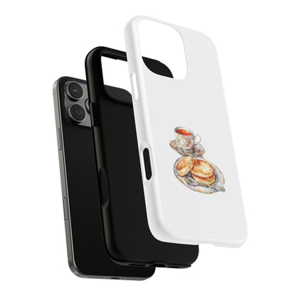 Tough Magnetic Cases with Tea and Biscuit Design - Durable Phone Accessories, Unique Gifts, Stylish Tech Gear, Tea Lover's Must-Have, [...]