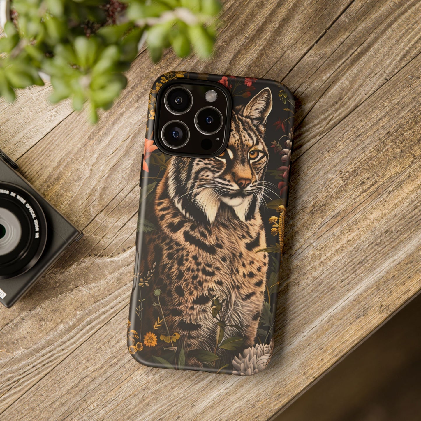 Wildlife Phone Case with Lynx Design, Tough Cases, Animal Lovers Gift, Nature Inspired Accessories, Unique Tech Protection