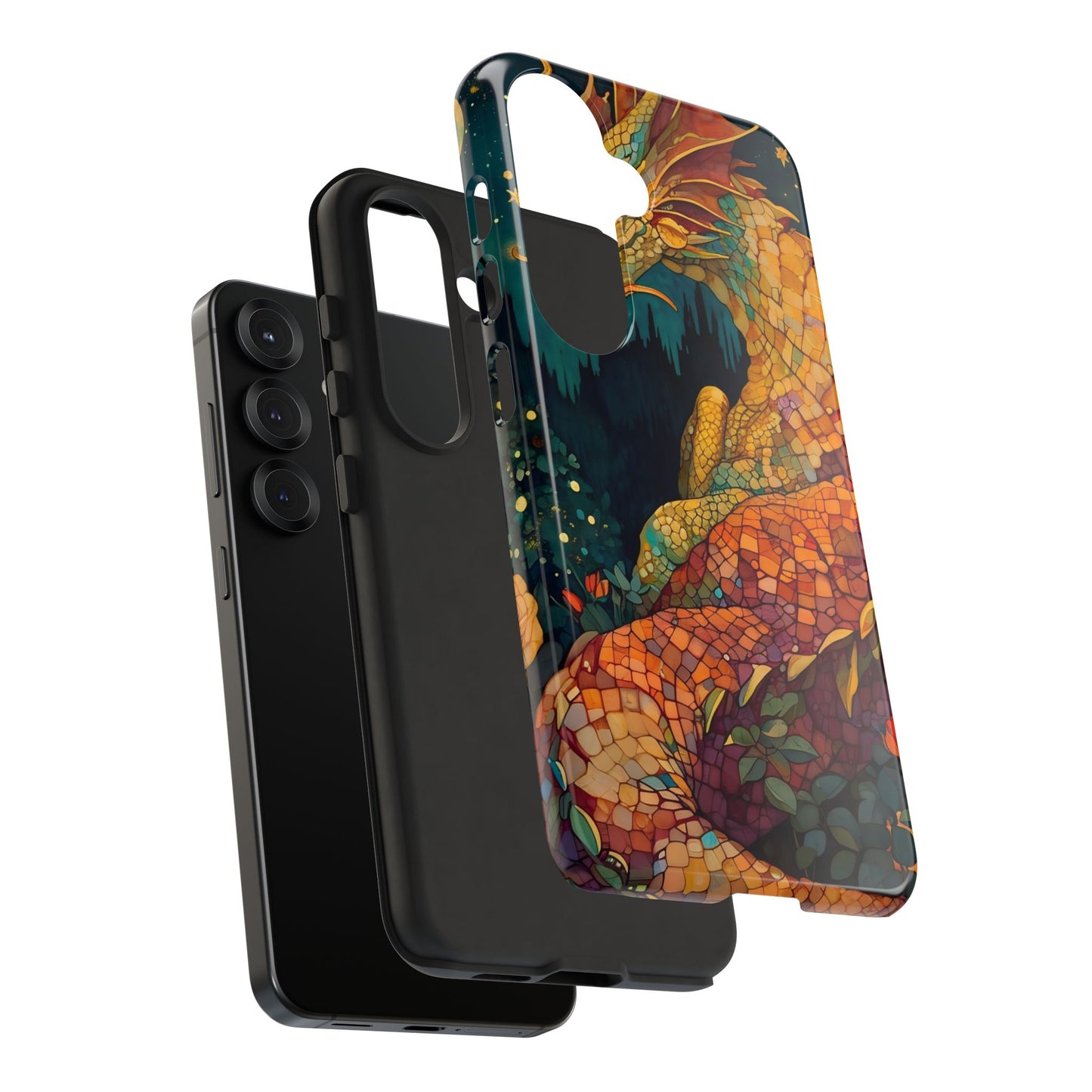 Dragon Art Phone Case, Tough Phone Cover, Fantasy Gift, Unique Mobile Accessory, Dragon Lover Gift, Stylish Protection
