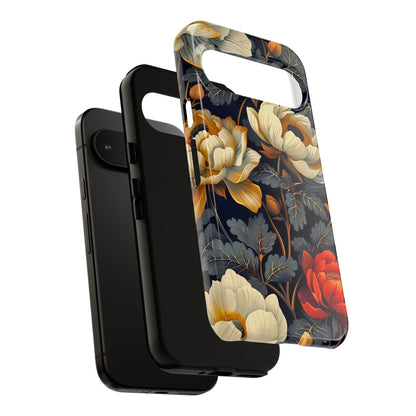 Floral Phone Case - Tough Cases, Stylish Mobile Cover, Flower Design, Holiday Gift, Trendy Accessory, Eco-Friendly Case