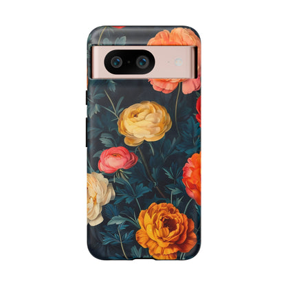 Floral Phone Case - Tough Cases, Stylish Protection, Gift for Flower Lovers, Customizable Cover, Floral Design Mobile Accessory