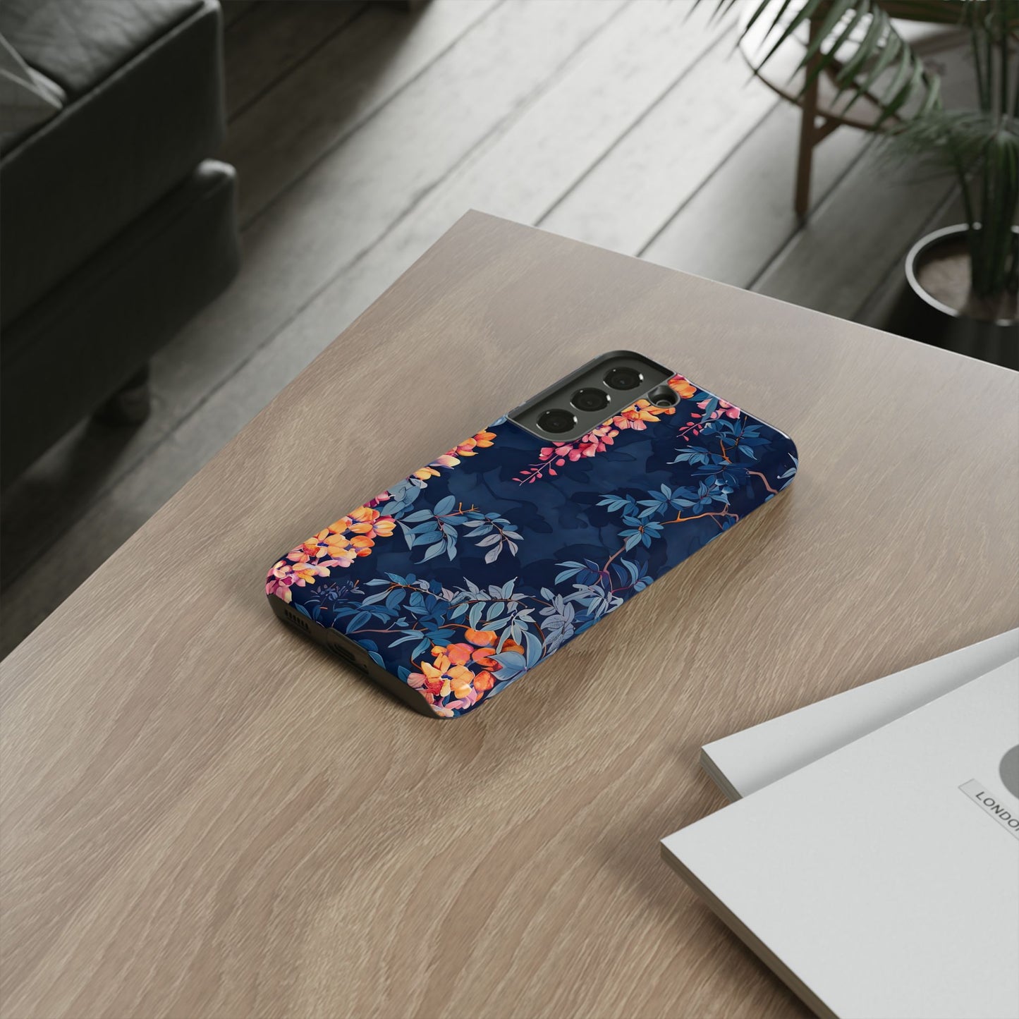 Floral iPhone Case, Tough Phone Cover, Gift for Her, Nature Lover Accessory, Spring Decor, Unique Floral Design