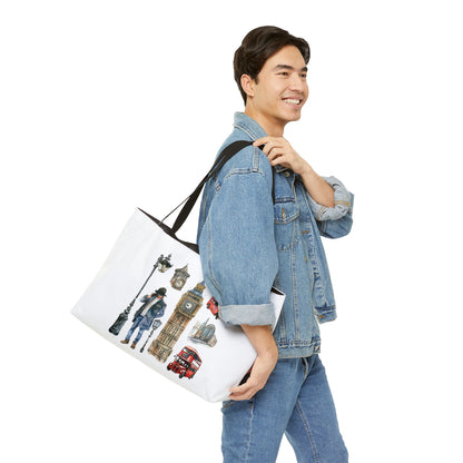 London-Themed Weekender Tote Bag: Travel, Picnic, Beach Bag, Gift for Travelers, Weekend Getaways, City Lovers