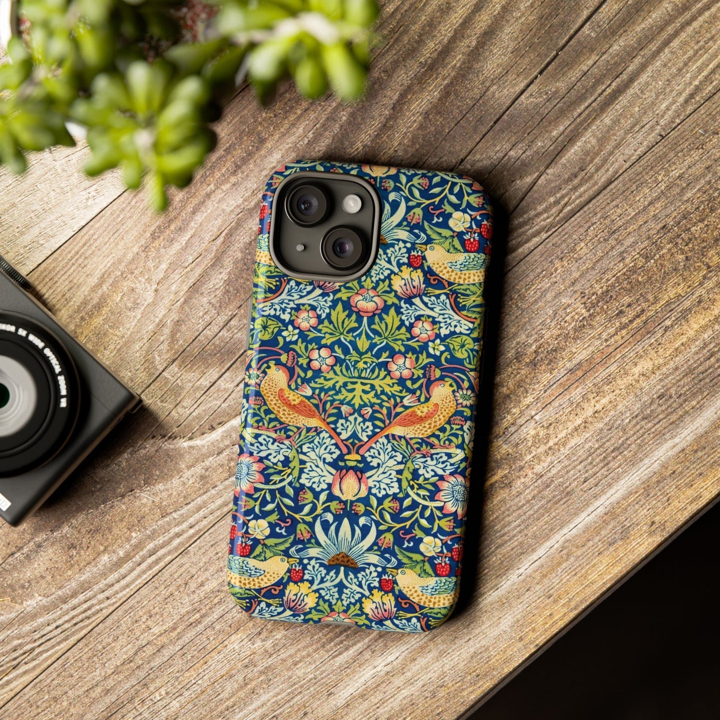 Floral Phone Case | Tough Cases, Stylish Protection, Unique Gift, Eco-Friendly, Floral Pattern, Bird Design