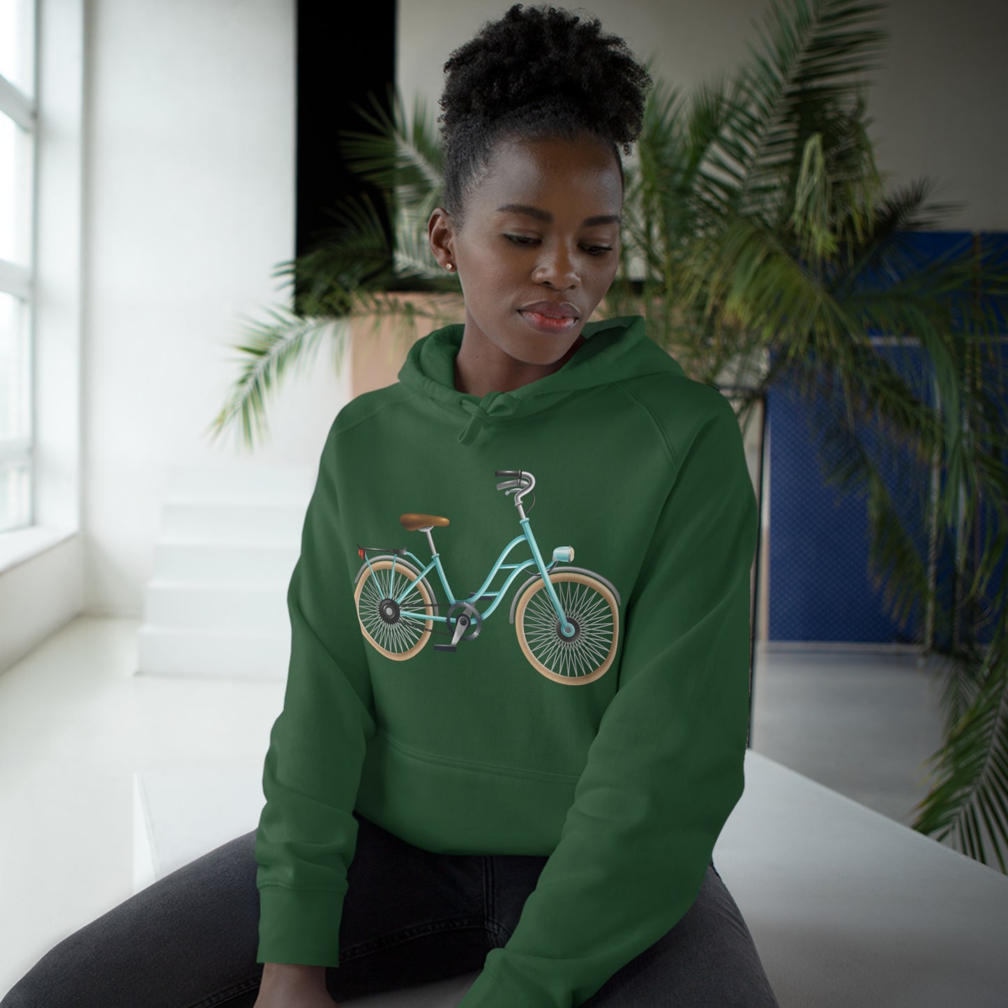 Form-fitting Unisex Hoodie - Classic British Bicycle