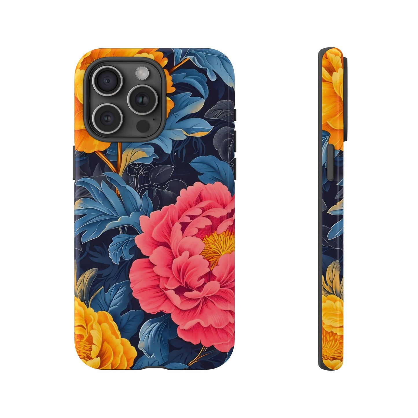 Floral Phone Case, Tough Cases, Stylish Mobile Cover, Gifts for Her, Phone Accessories, Unique Flower Design