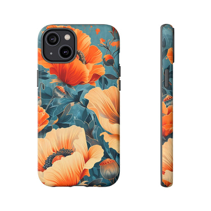 Floral Phone Case, Tough Cases for Protection and Style, Spring Aesthetic, Gift for Her, Phone Accessory for Nature Lovers