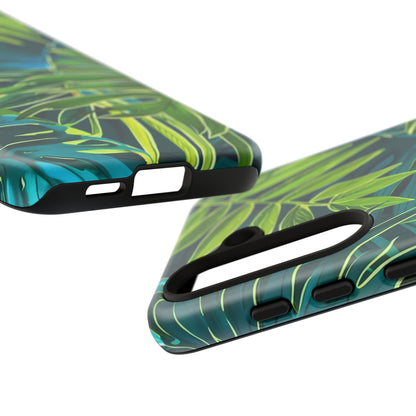 Tropical Phone Case - Durable Green Leaf Design, Eco-Friendly Gift, Trendy Accessory, Nature Lover's Case, Summer Vibes
