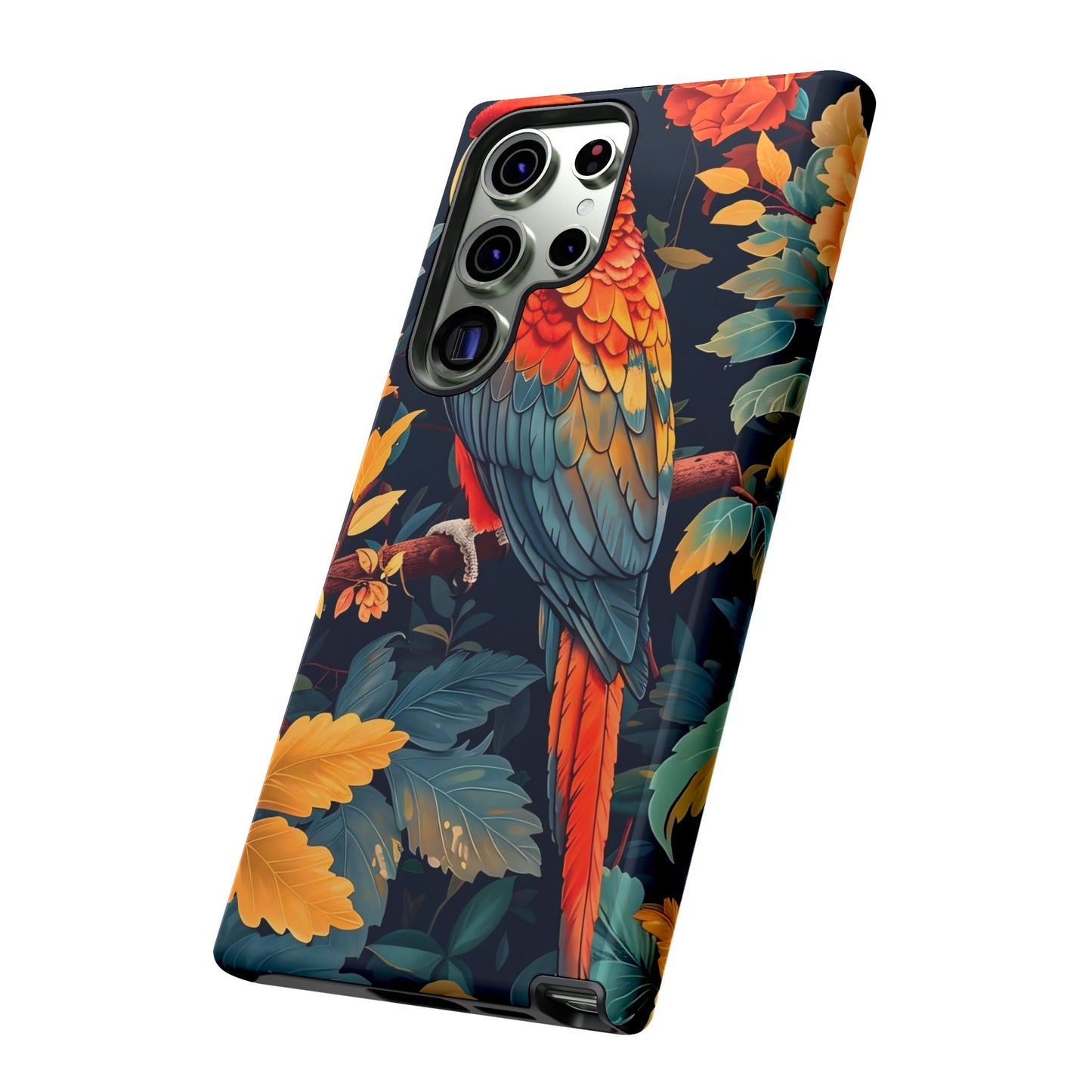 Vibrant Parrot Phone Case - Tough, Stylish, Nature-Inspired, Tropical, Wildlife, Perfect Gift, Summer Vibes