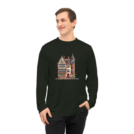 Unisex Performance Long Sleeve Shirt - The Charm of a British Home
