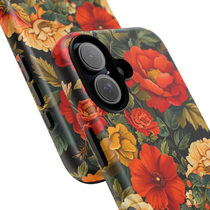 Floral Phone Case, Tough Cases, Decorative Tech Accessories, Gift for Her, Nature Lover Gift, Boho Style Case, Spring Floral Cover