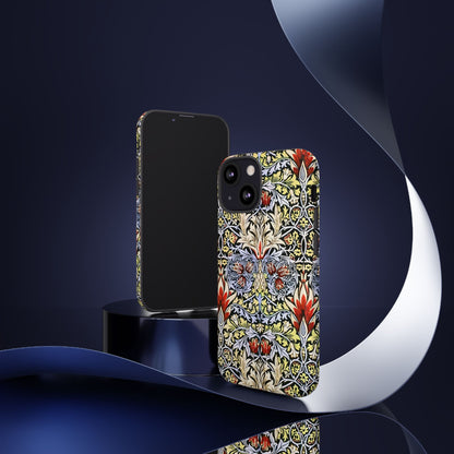 Stylish Phone Case - Floral Design, Tough Cases, Gift for Her, Phone Accessories, Trendy Tech, Unique Cell Phone Cover