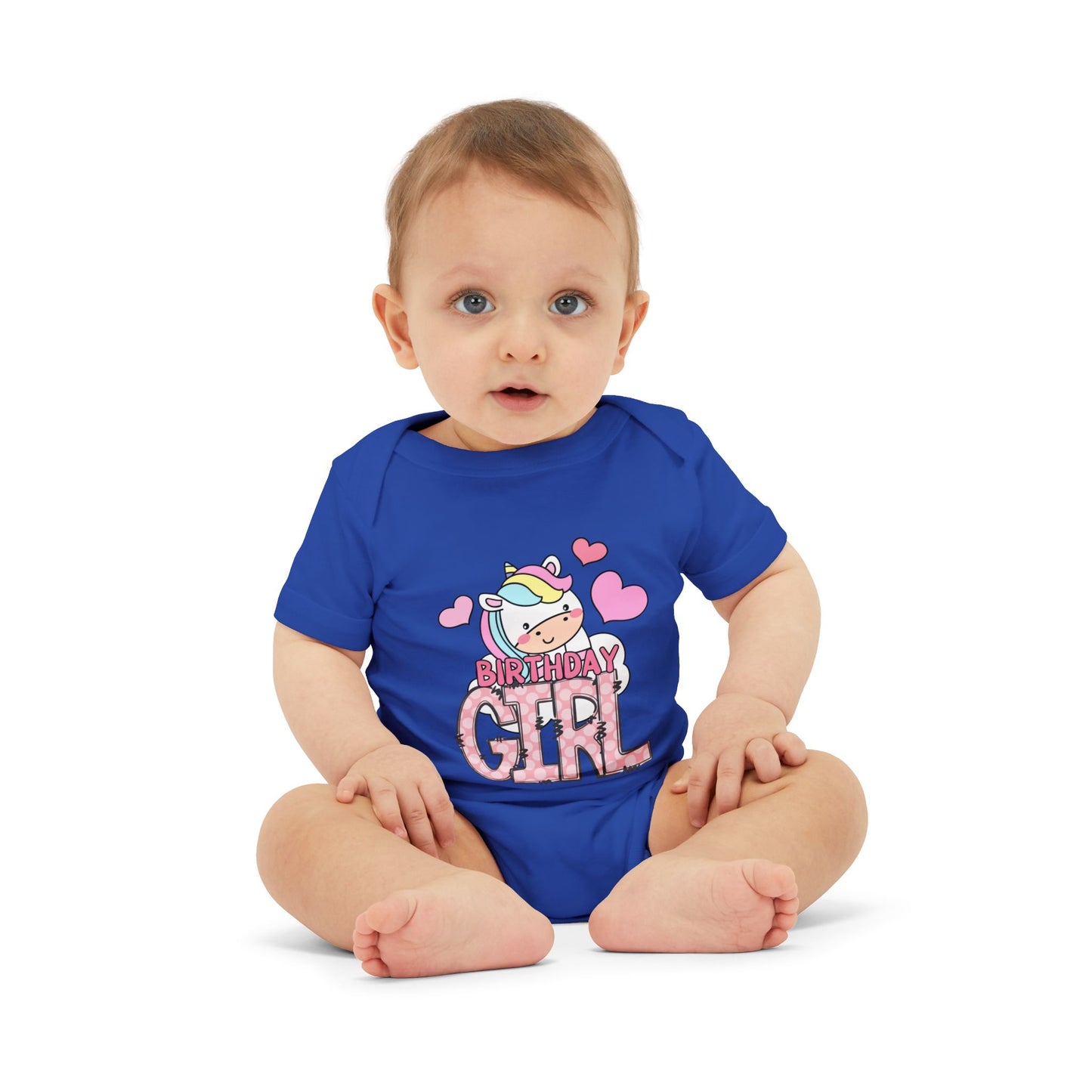Birthday Girl Infant One Piece Bodysuit - Cute Unicorn Design
