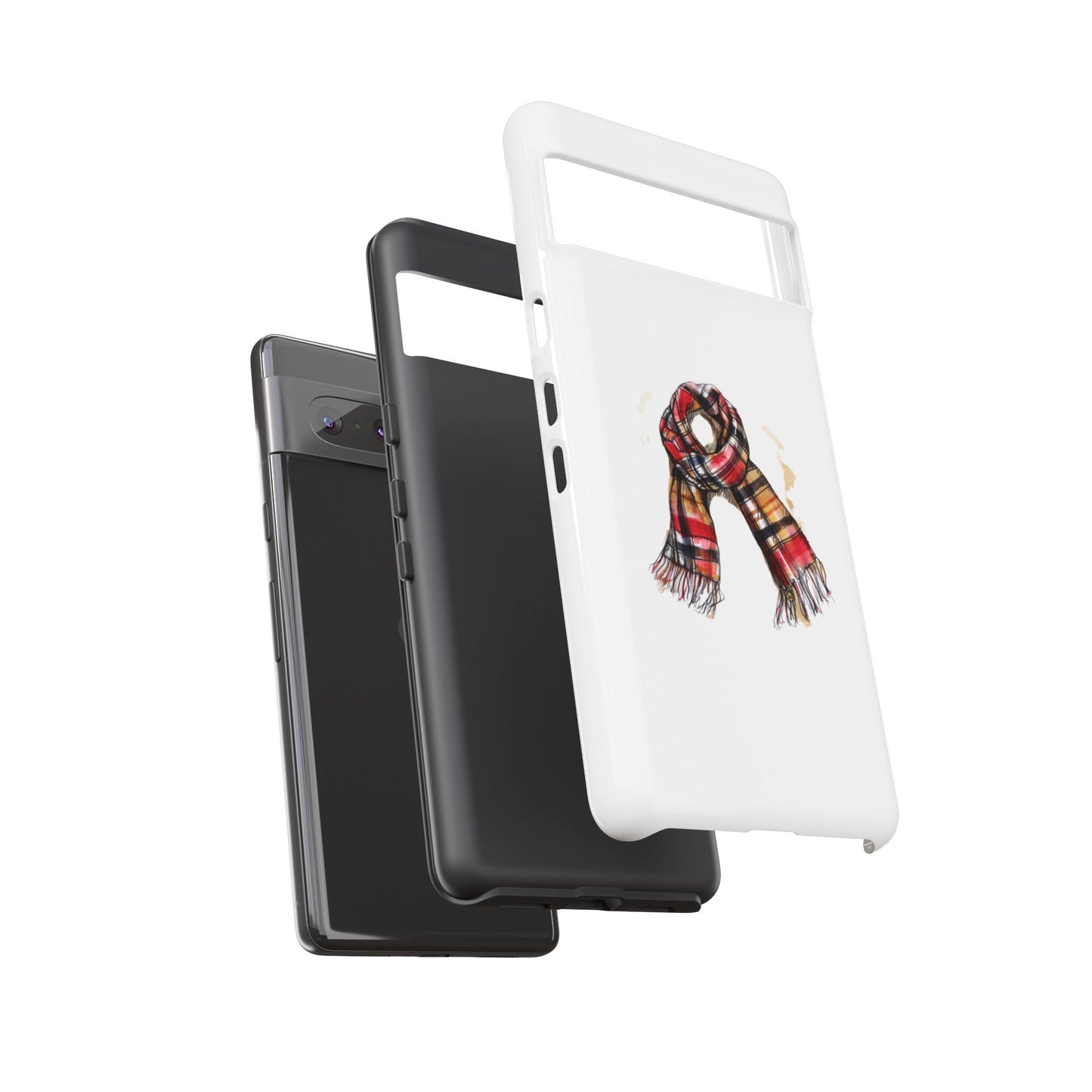 Stylish Phone Case with Cozy Scarf Design