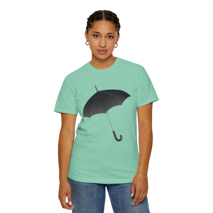 Unisex Garment-Dyed T-shirt - Regal Royal Umbrella - Elegant and Majestic Design
