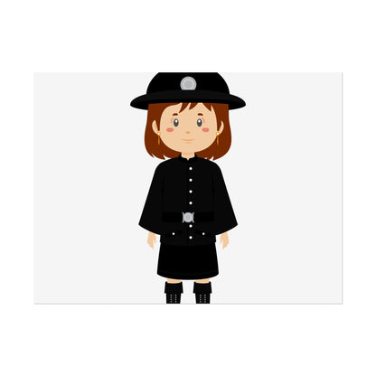 Charming Firefighter Rolled Posters for Kids' Rooms, Playful Wall Art, Fire Safety Decor, Kids' Gifts, Educational Prints