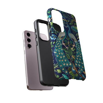 Peacock Tough Phone Case - Colorful Protective Cover, Nature Lover Gift, Stylish Accessory for Celebrations