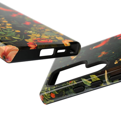 Floral Tough Phone Case, Nature-Inspired Design, Ideal for Garden Lovers, Gift for Birthdays, Christmas, Eco-Friendly Accessory