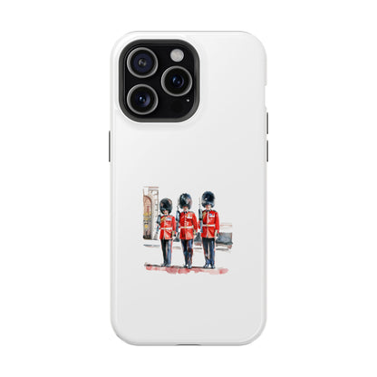 Stylish Magnetic Phone Case with Guards Design, Fun Phone Cover, Unique Gifts for Tech Lovers, Elegant Protection for All Phones