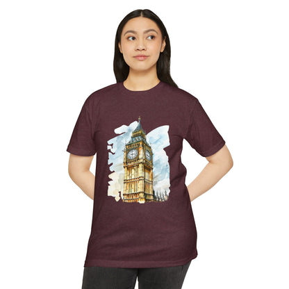 Unisex CVC Jersey T-shirt - Timeless Icon - The UK’s Famous Clock Tower