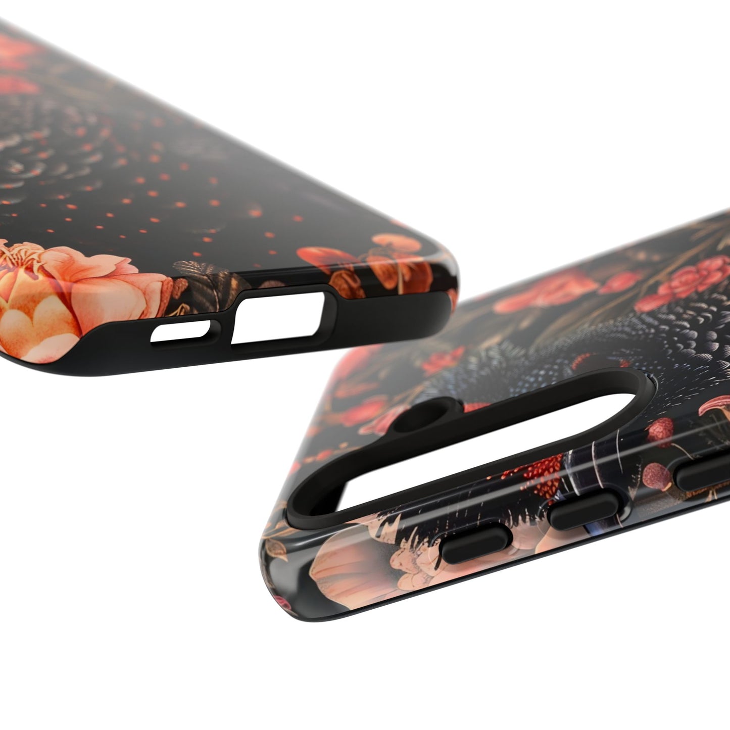 Tough Cases: Floral Design Phone Case, Stylish Protection for Your Phone, Unique Gift for Bird Lovers, Vibrant Floral Art, [...]