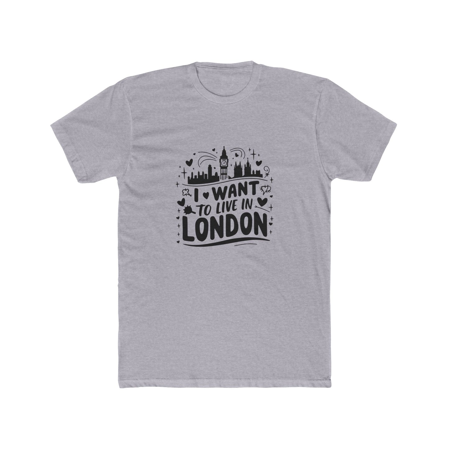 Living my best life in London Unisex Cotton Crew Tee