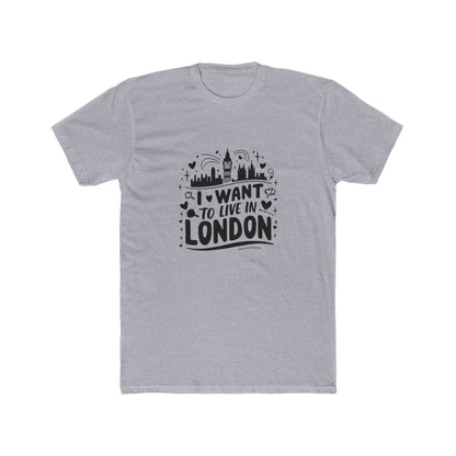 Living my best life in London Unisex Cotton Crew Tee