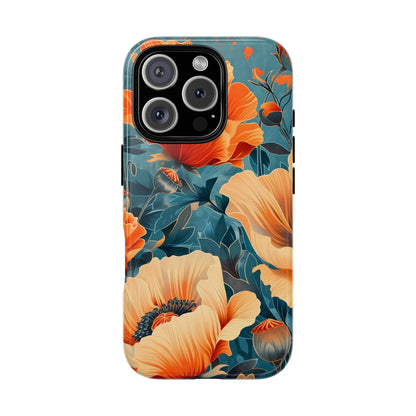 Floral Phone Case, Tough Cases for Protection and Style, Spring Aesthetic, Gift for Her, Phone Accessory for Nature Lovers
