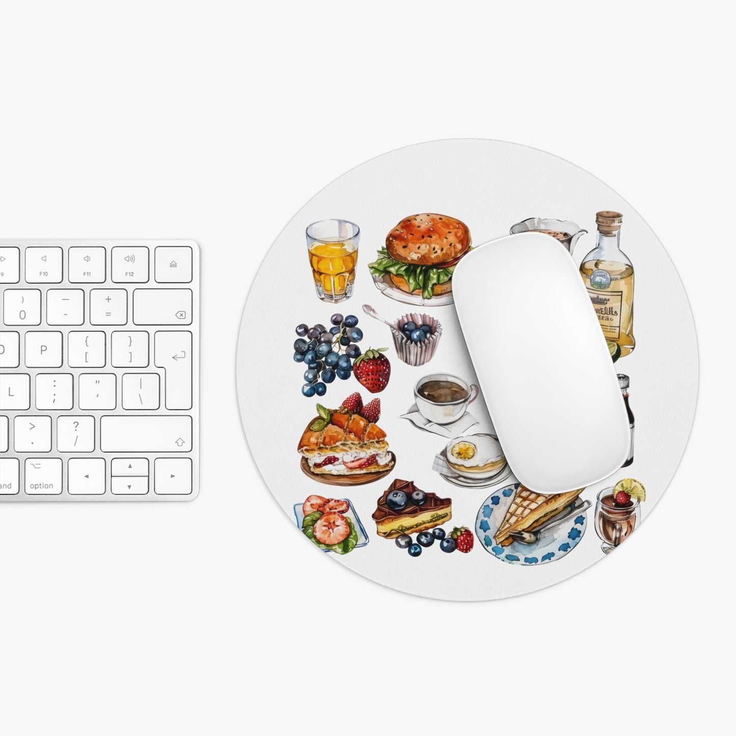 Delicious Delights Mouse Pad | Foodie Gift, Kitchen Decor, Office Supply, Baking Enthusiast, Culinary Lover