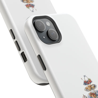 Elegant Tea Party Magnetic Phone Case, Cute Animal Design, Gift for Tea Lovers, Unique Smartphone Accessory, Kitchen Decor