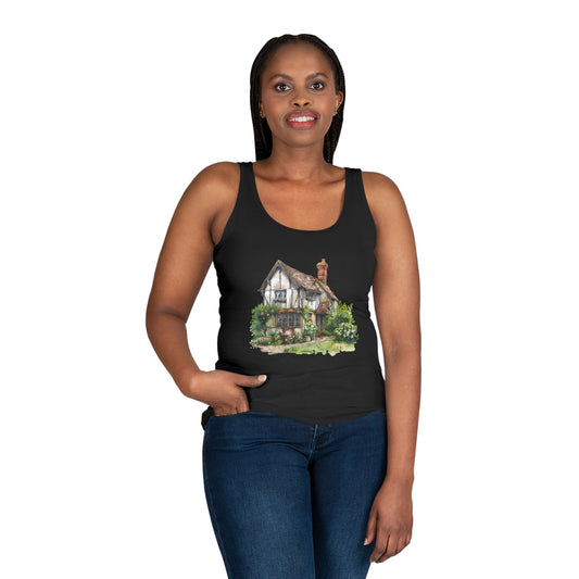 Women's Tank Top - Historic English Home Wall Art Design