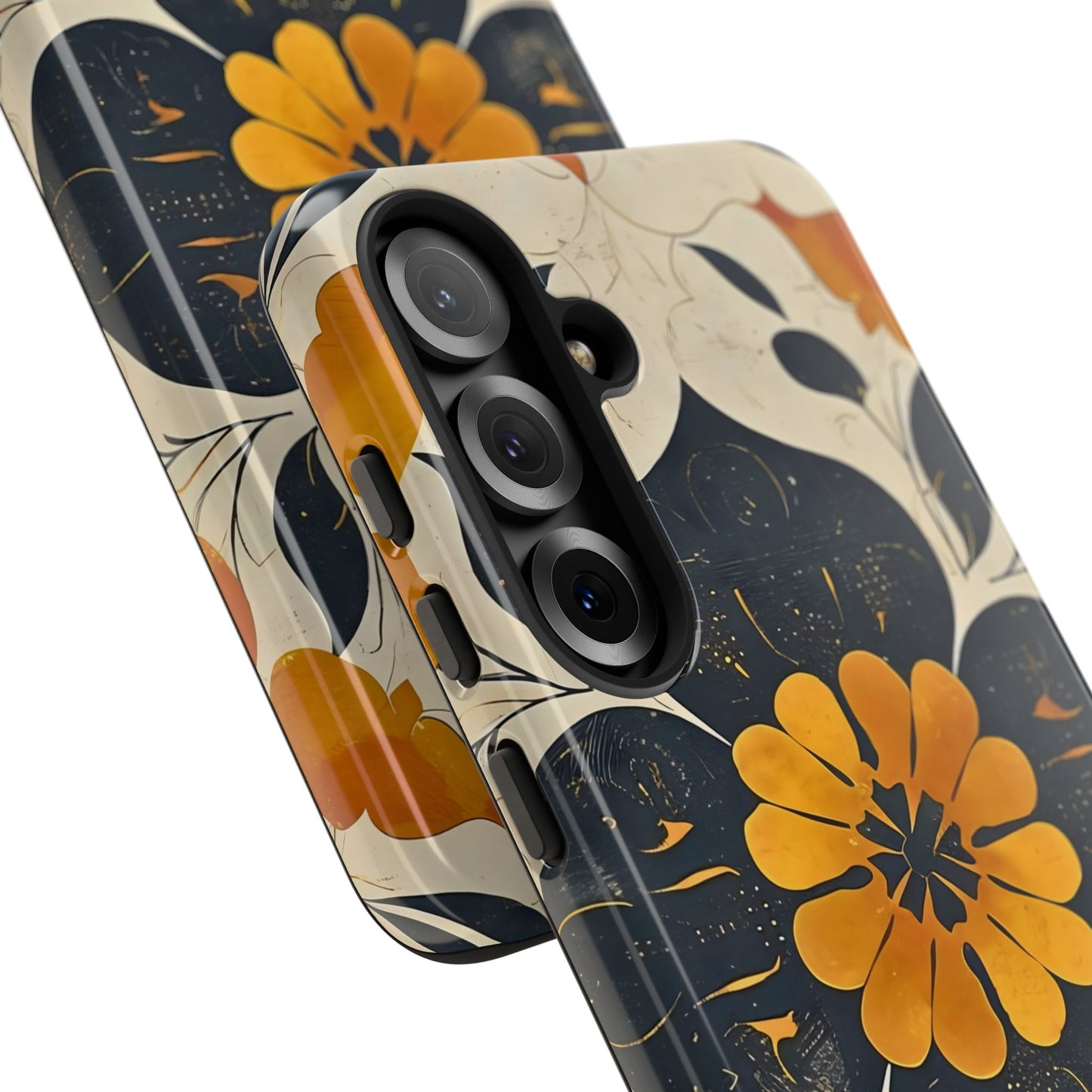 Floral Phone Case - Tough Cases, Botanical iPhone Cover, Vintage Flower Design, Durable Smartphone Protection, Unique Gift Idea