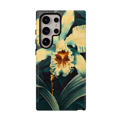 Floral Phone Case - Tough Cases with Orchid Design, Durable Smartphone Cover for Nature Lovers, Floral Gift for Her, Botanical [...]