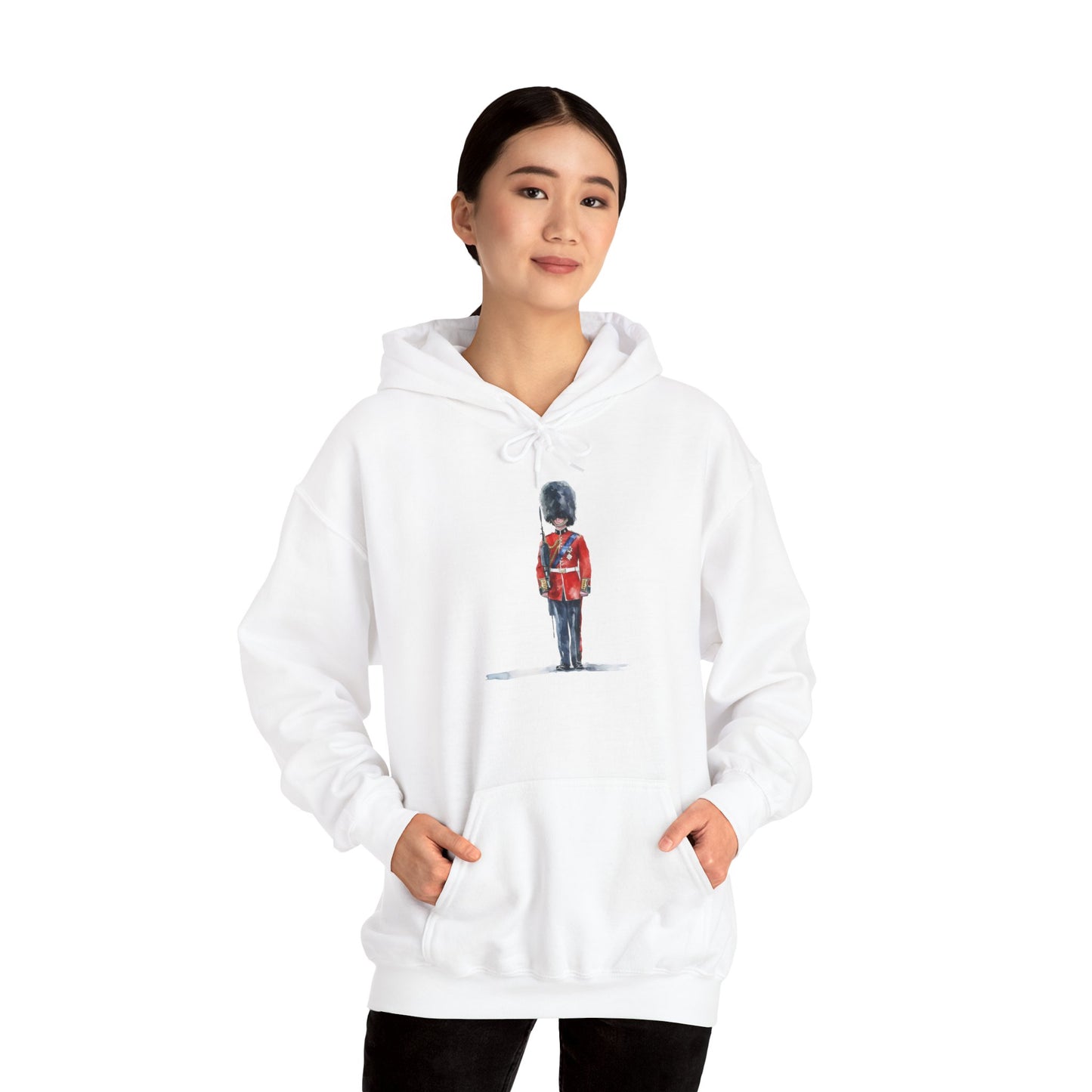 Unisex Heavy Blend™ Hooded Sweatshirt - Cornish Courage - Red Jackets of Bodmin