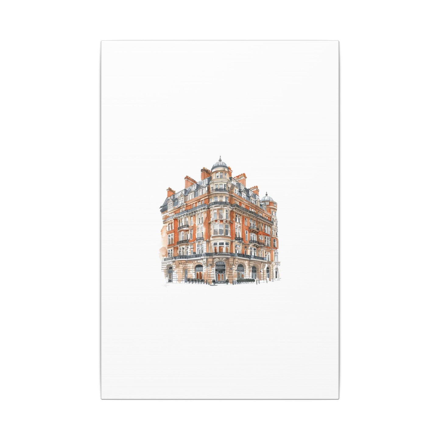 Artistic Matte Canvas Print of Historic Building, Wall Art Decor, Home Interior, Unique Gift, Fine Art, Architecture Lover, Urban Design
