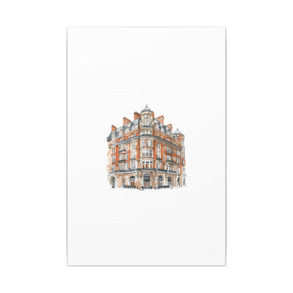 Artistic Matte Canvas Print of Historic Building, Wall Art Decor, Home Interior, Unique Gift, Fine Art, Architecture Lover, Urban Design