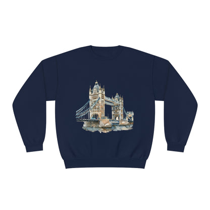 Unisex NuBlend® Crewneck Sweatshirt - London Bridge - Iconic Landmark