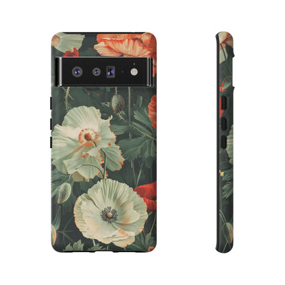 Floral Phone Case - Tough Cases, Botanical Design, Gift for Friends, Trendy Mobile Cover, Personalized Phone Accessory