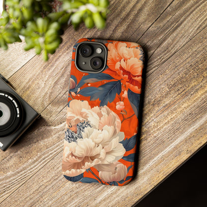 Floral Tough Case, Durable Floral Phone Case, Stylish Protection Case, Gift for Her, Spring Accessories, Mother’s Day Gift