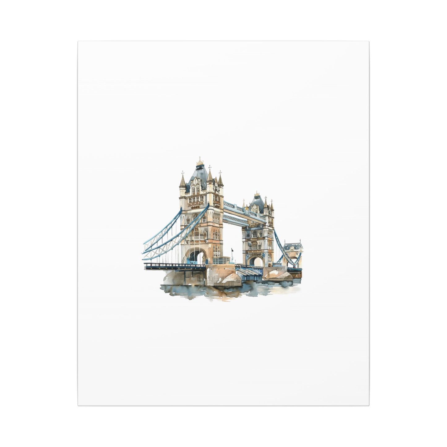 London Bridge Matte Canvas Wall Art, Elegant Home Decor, Unique Gift for Art Lovers, Travel Enthusiast Wall Decor, Modern Aesthetic