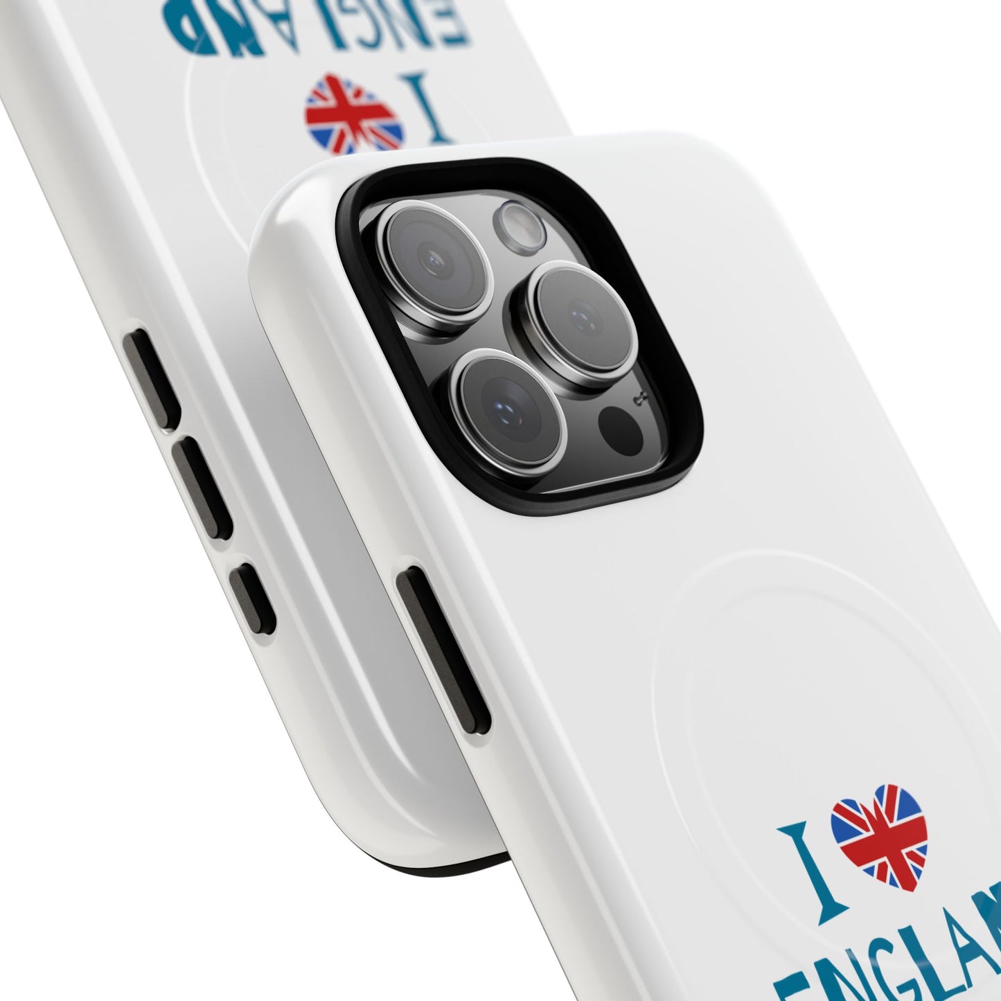 I Love England Magnetic Phone Case | Tough Protective Cover, Travel Gift, Souvenir for England Lovers, Personalized Phone Accessories