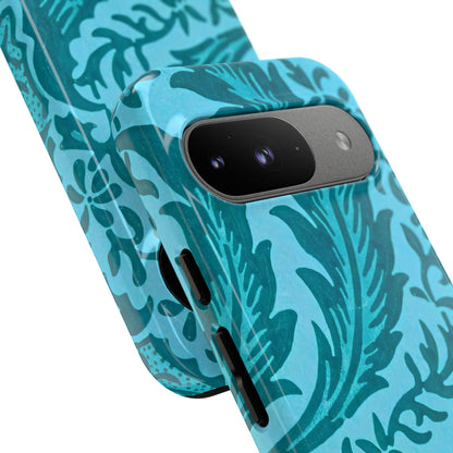 Protective Phone Case with Elegant Teal Design, Tough Cases, Floral Phone Cover, Stylish Smartphone Protection, Gifts for Her, Trendy [...]