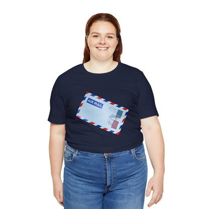 Unisex Jersey Short Sleeve Tee - Vintage British Air Mail - Classic Postal Design