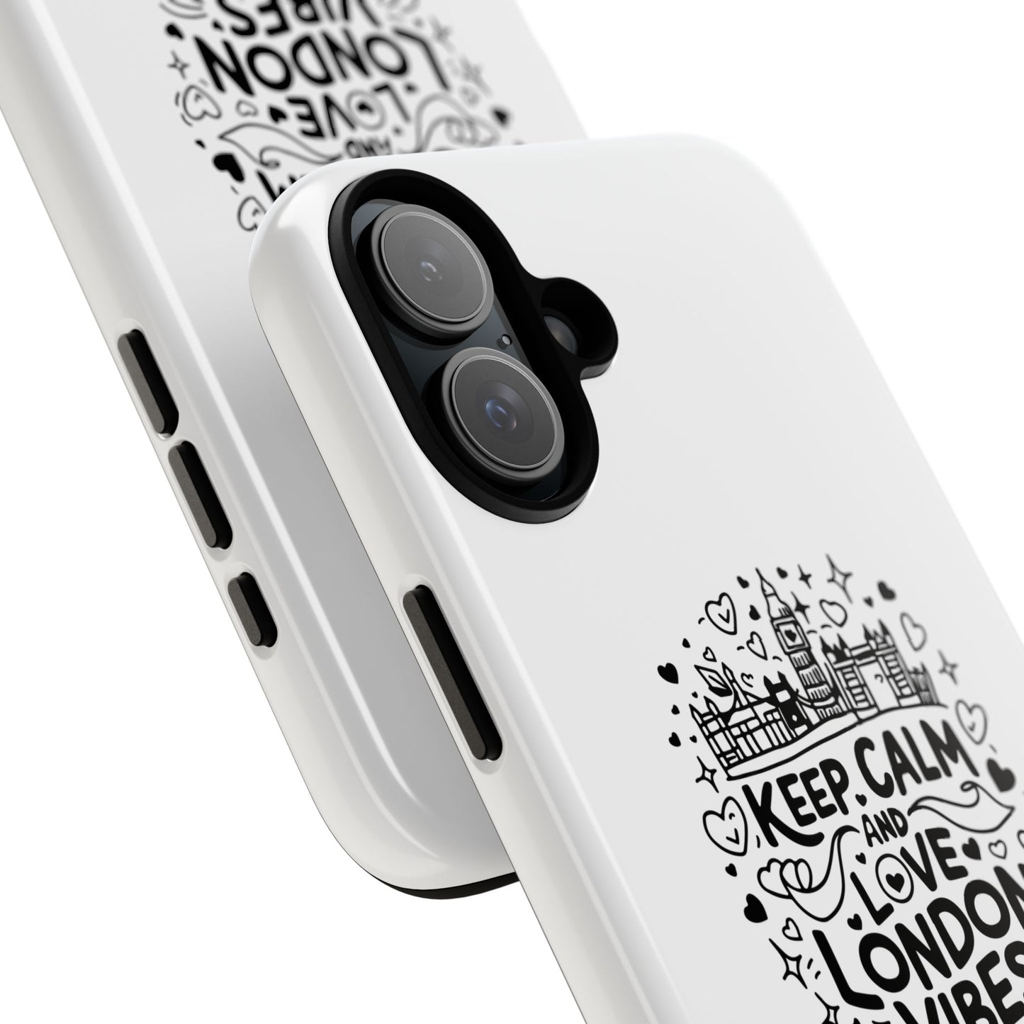 Tough Cases: Keep Calm and Love London Vibes Phone Case