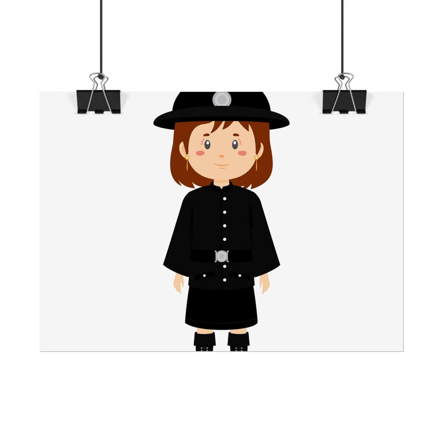 Charming Firefighter Rolled Posters for Kids' Rooms, Playful Wall Art, Fire Safety Decor, Kids' Gifts, Educational Prints